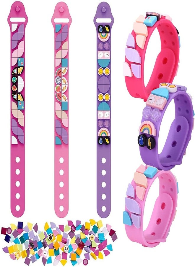 BLIXAR Diy Dots Bracelet Party Favours | Puzzle Wrist Bands | Return Gifts For Kids | Puzzle Band Return Gifts | Return Gift For Kids Birthday | Wrist Band For Girls (2) - Image 1